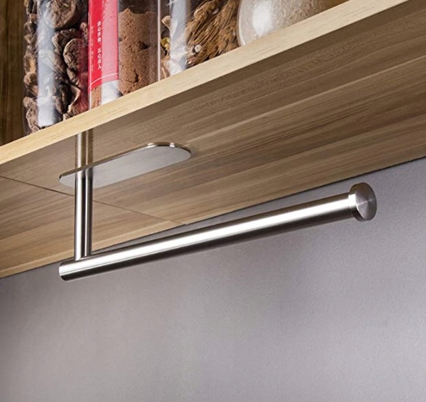 UCHWYT WIESZAK NA RĘCZNIK PAPIEROWY KUCHENNY LOFT SREBRNY SAMOPRZYLEPNY Marka inna