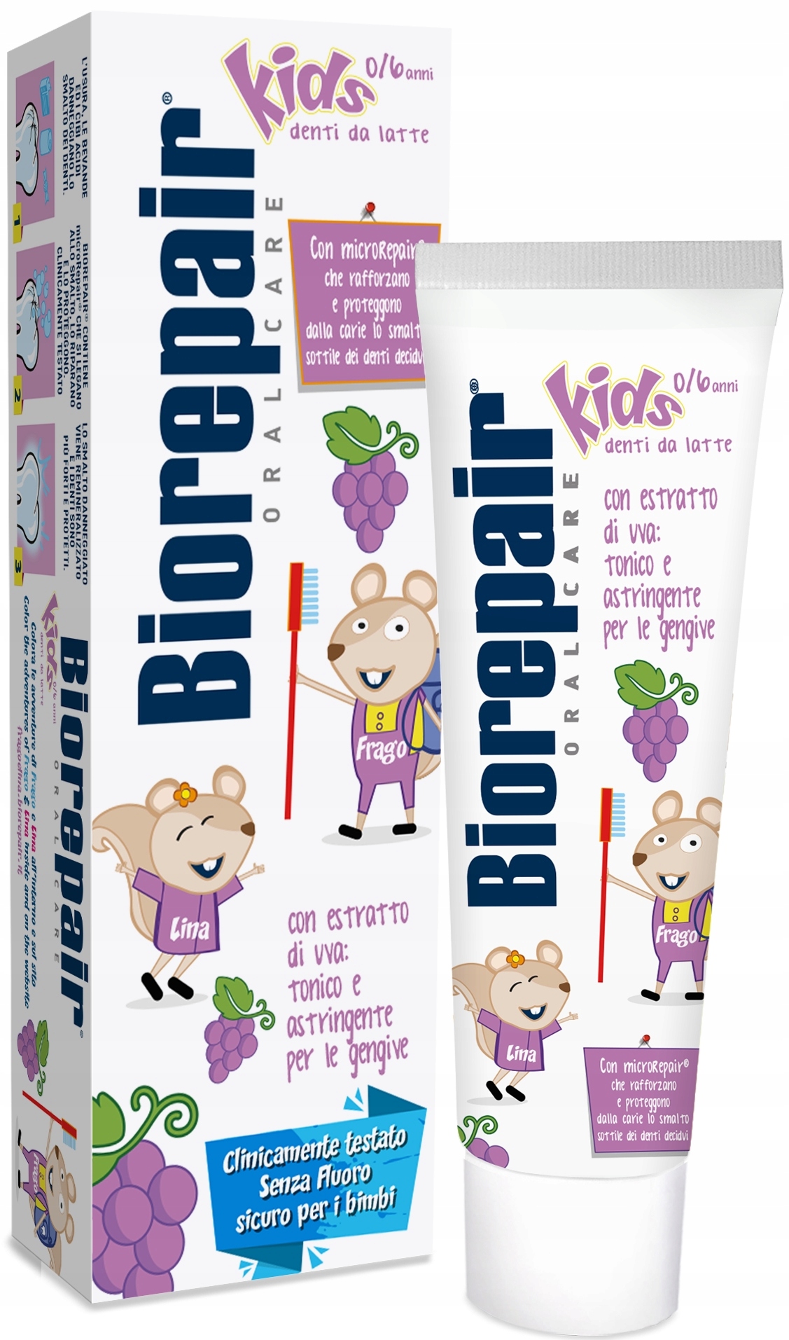 

Biorepair Kids Pasta Dla Dzieci Winogrona 50ml