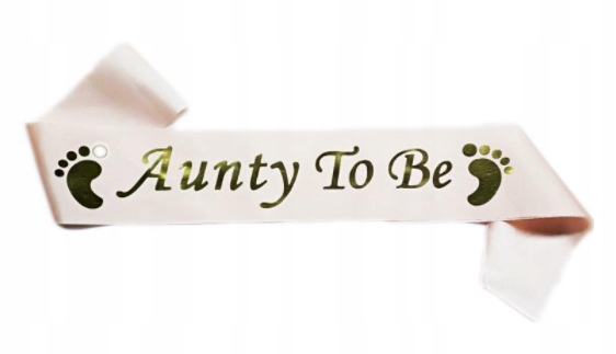 SZARFA DLA CIOCI BABY SHOWER PĘPKOWE BĘDĘ CIOCIĄ