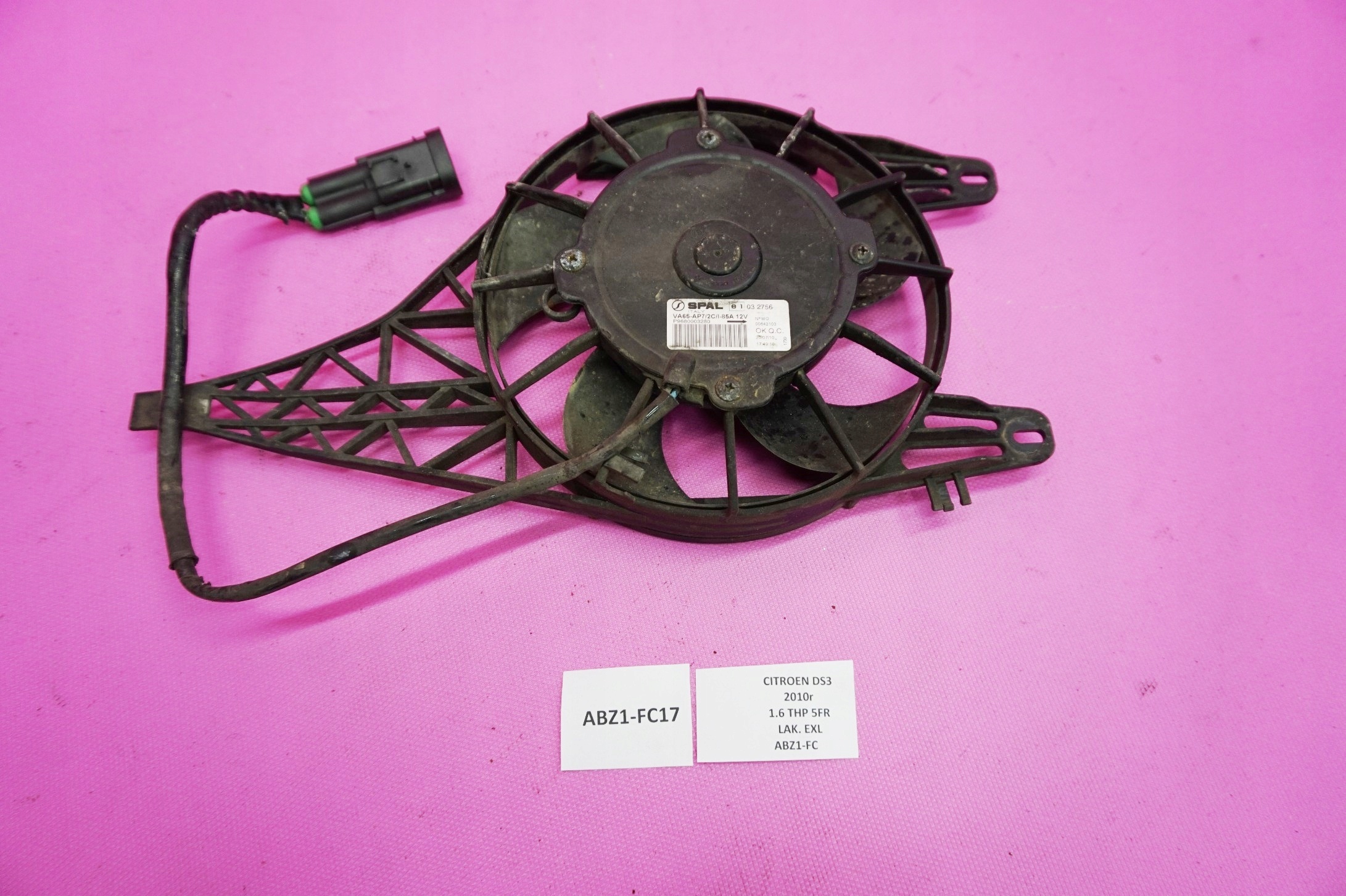 WENTYLATOR INTERCOOLERA CITROEN DS3 1.6 9680003280