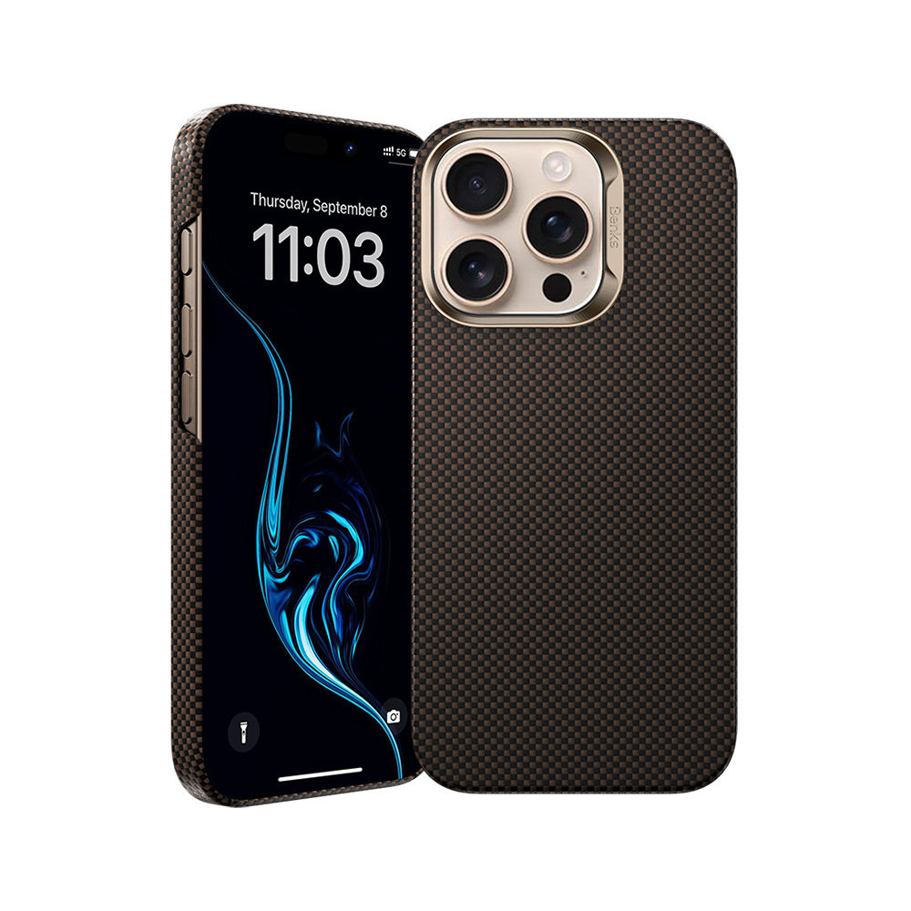 Pouzdro Zadní Kryt Benks pro iPhone 16 Pro MagSafe ArmorAir ArmorTint Kevlar Golden