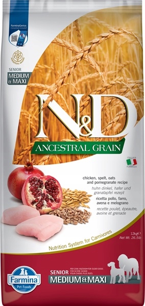 Levně Farmina Nd Lg Senior Medium Maxi Kuřecí 12KG