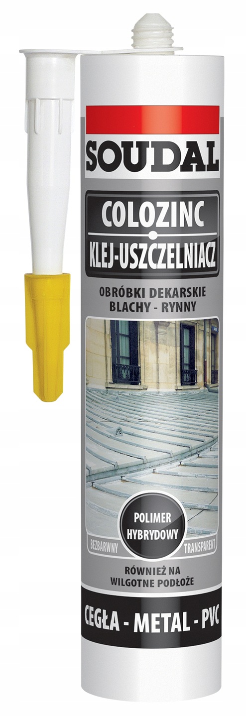 SOUDAL COLOZINC USZCZELNIACZ KLEJ BEZBARWNY