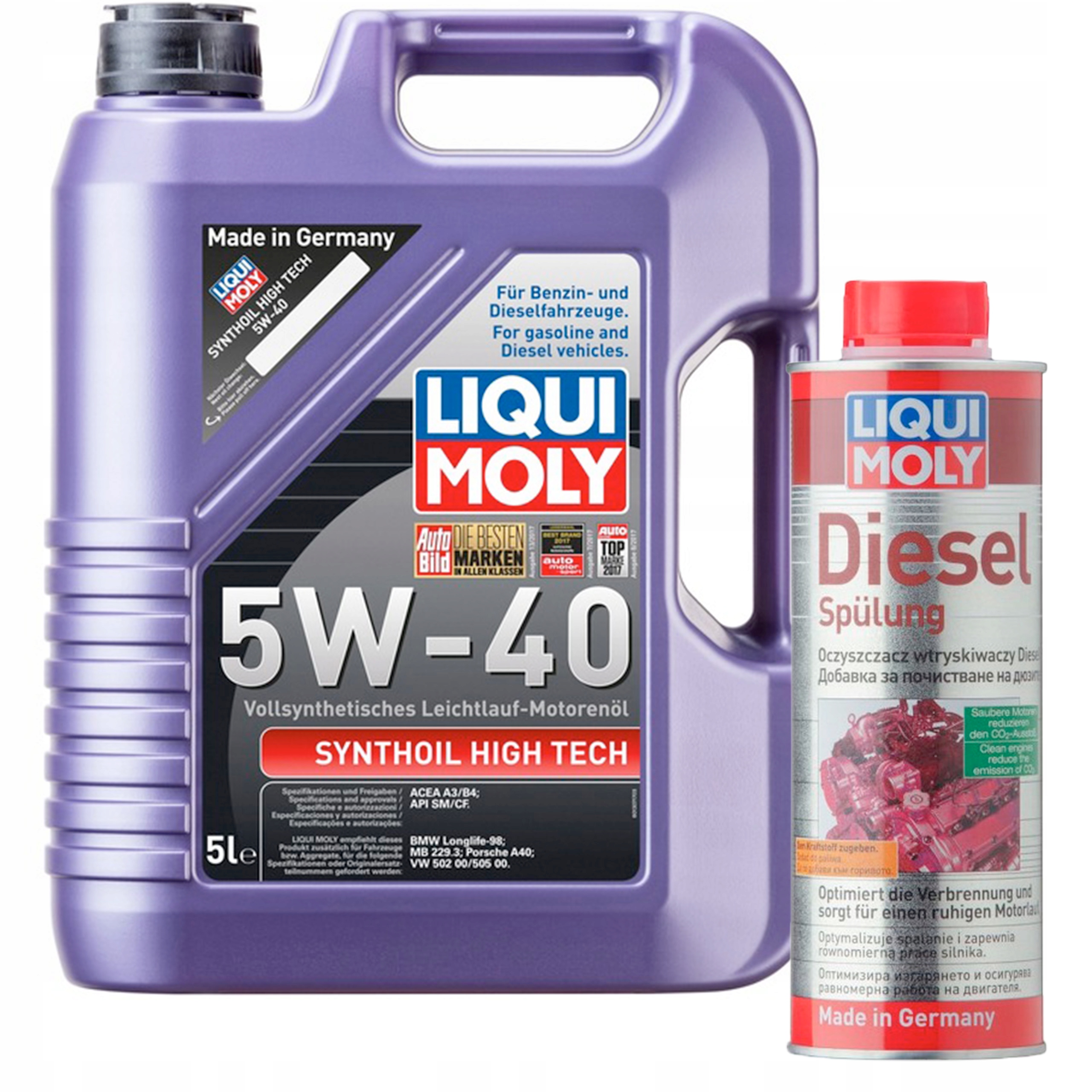 Liqui Moly 1856 High Tech 5W-40 5L 5W40 + SPULUNG
