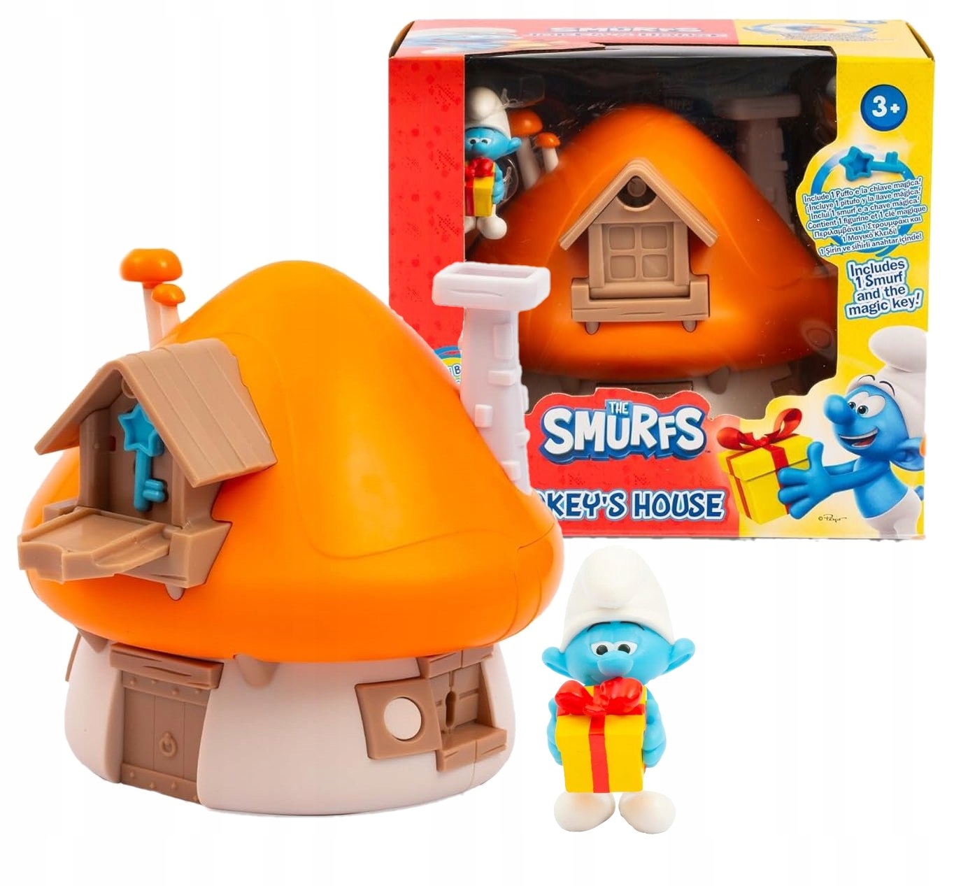 Hra A Jeho Oranžový Domek Šmoulové Dům Šmoulů Figurka A Akcesoria