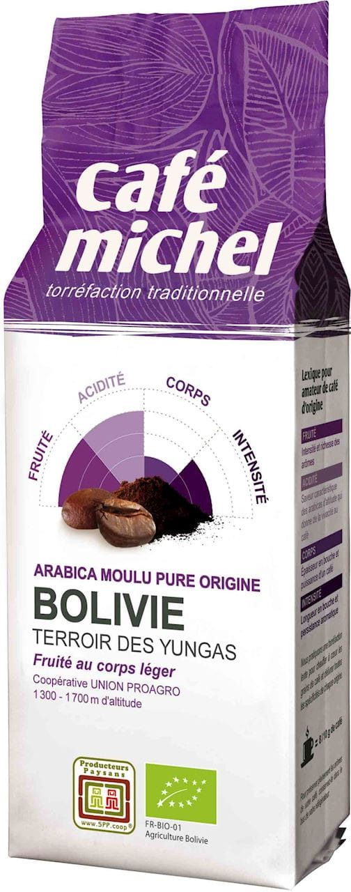 Mletá Káva Arabica Boliwia Fair Trade Bio 250 g Cafe Michel