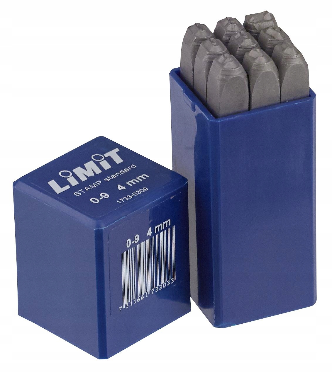 Sada oceľových číslovačov 0-9 Limit 12 mm Extrémny formát