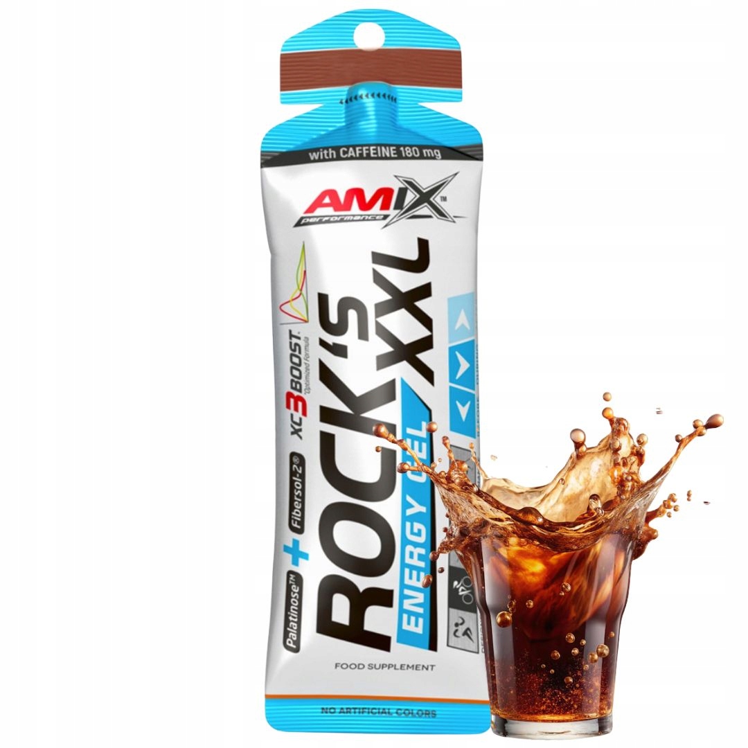 Amix Rocks Energy Gel XXL 65 ml příchuť cola kofein energetický gel ironmen
