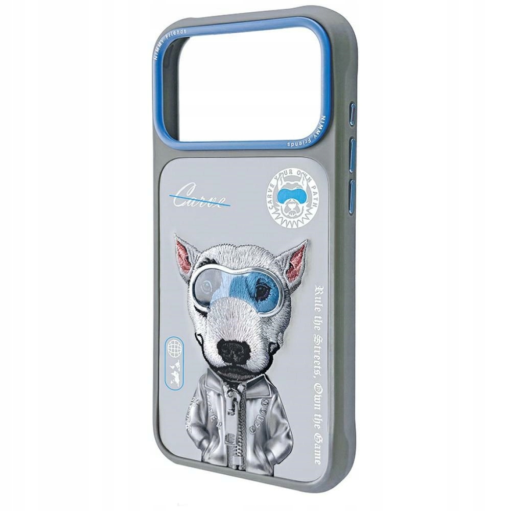Etui Nimmy Cool&Cute 2.0 Dog do iPhone 17 Pro Max, Haftowany Motyw, case