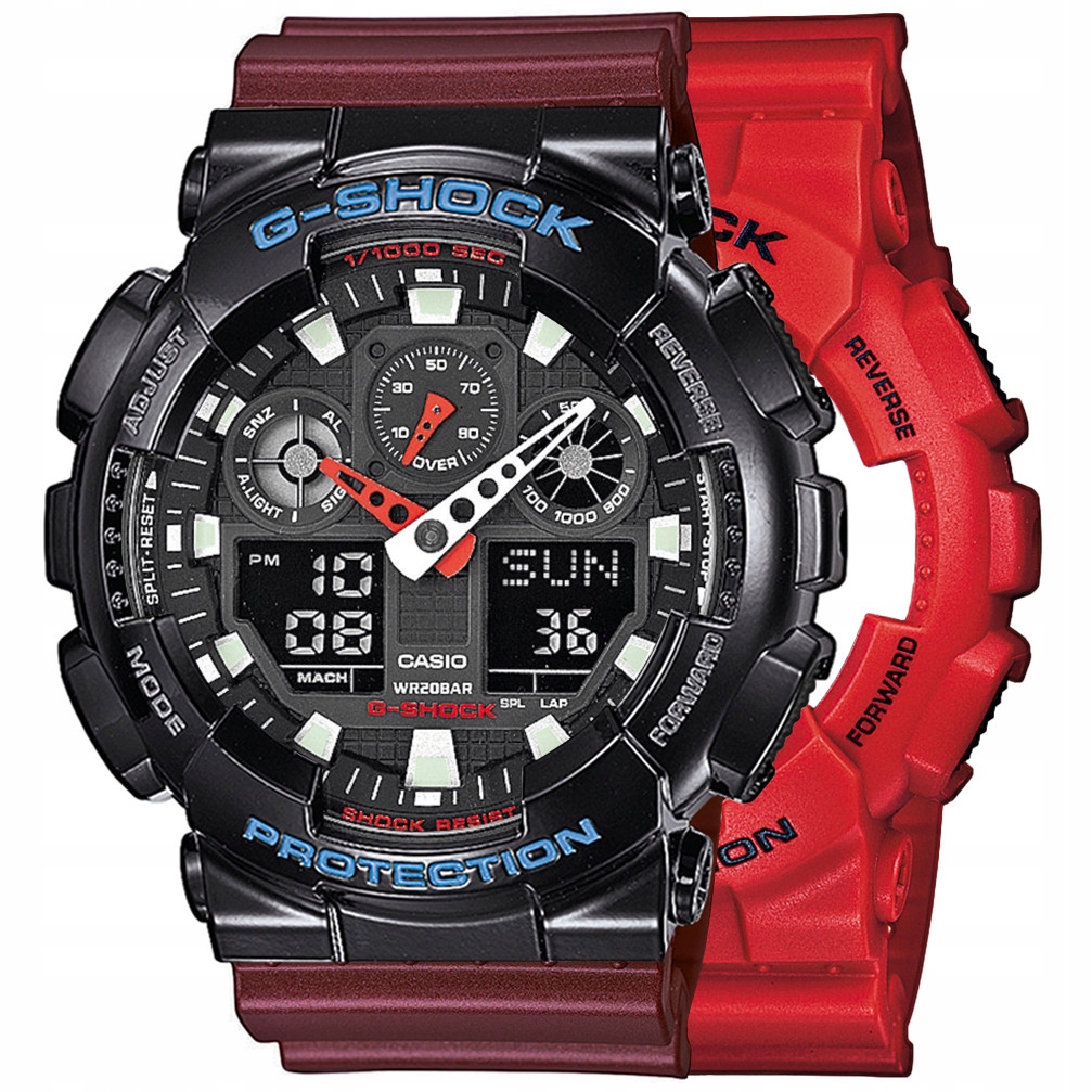 Hodinky Casio G-Shock Set GA-100B-4AER Bezel 10407691 Řemínek 10477355