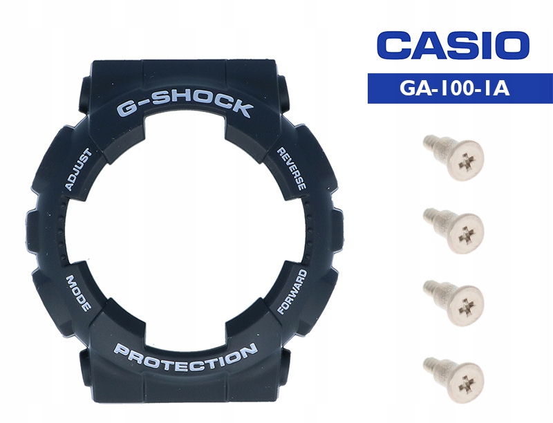 Set Bezel Pro Casio GA-100-1A černý Originál a šroub bezla 4 kusy