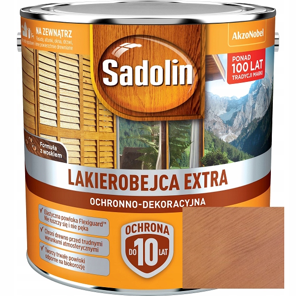Sadolin Extra Lakierobejca Do Drewna Piniowy 2,5L