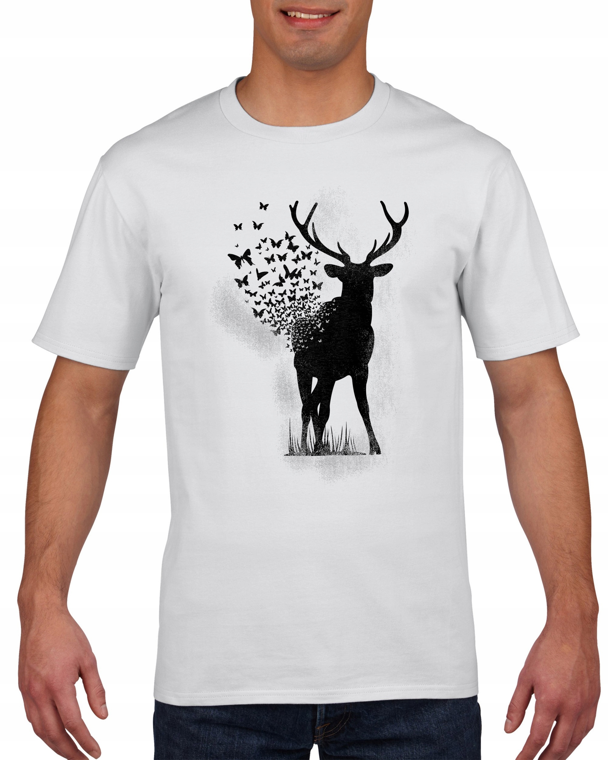 

Koszulka męska Jelen Motyle XL