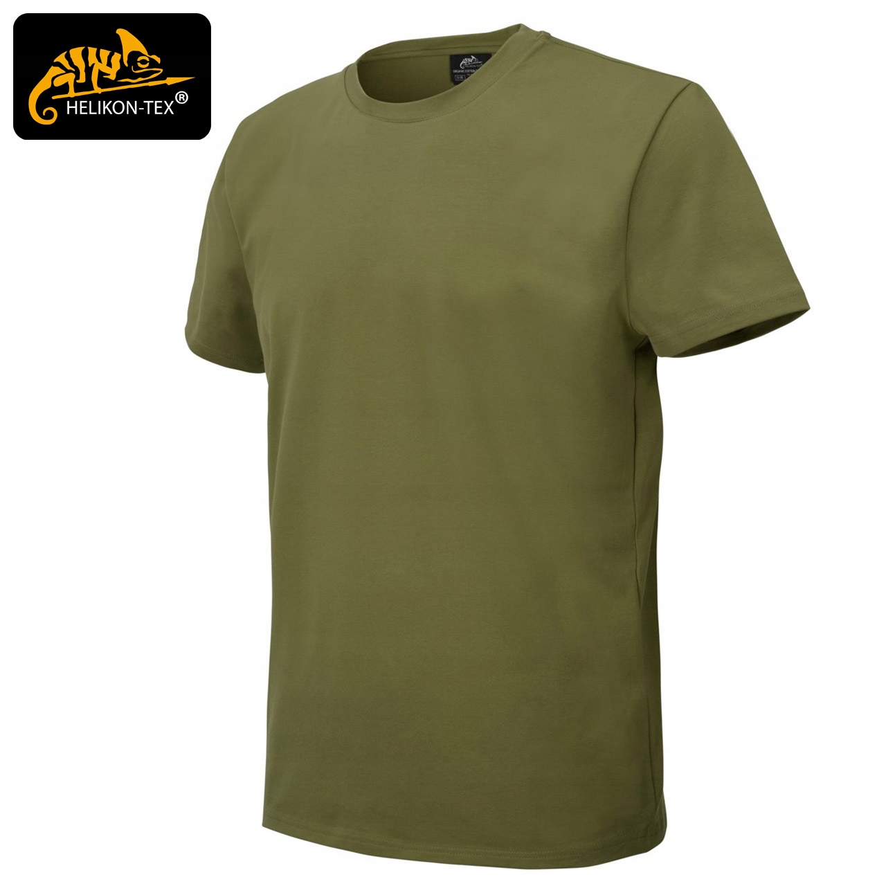 Koszulka Męska T-Shirt Helikon Bawełna Organic SLIM Sportowa US Green L Marka Helikon-Tex