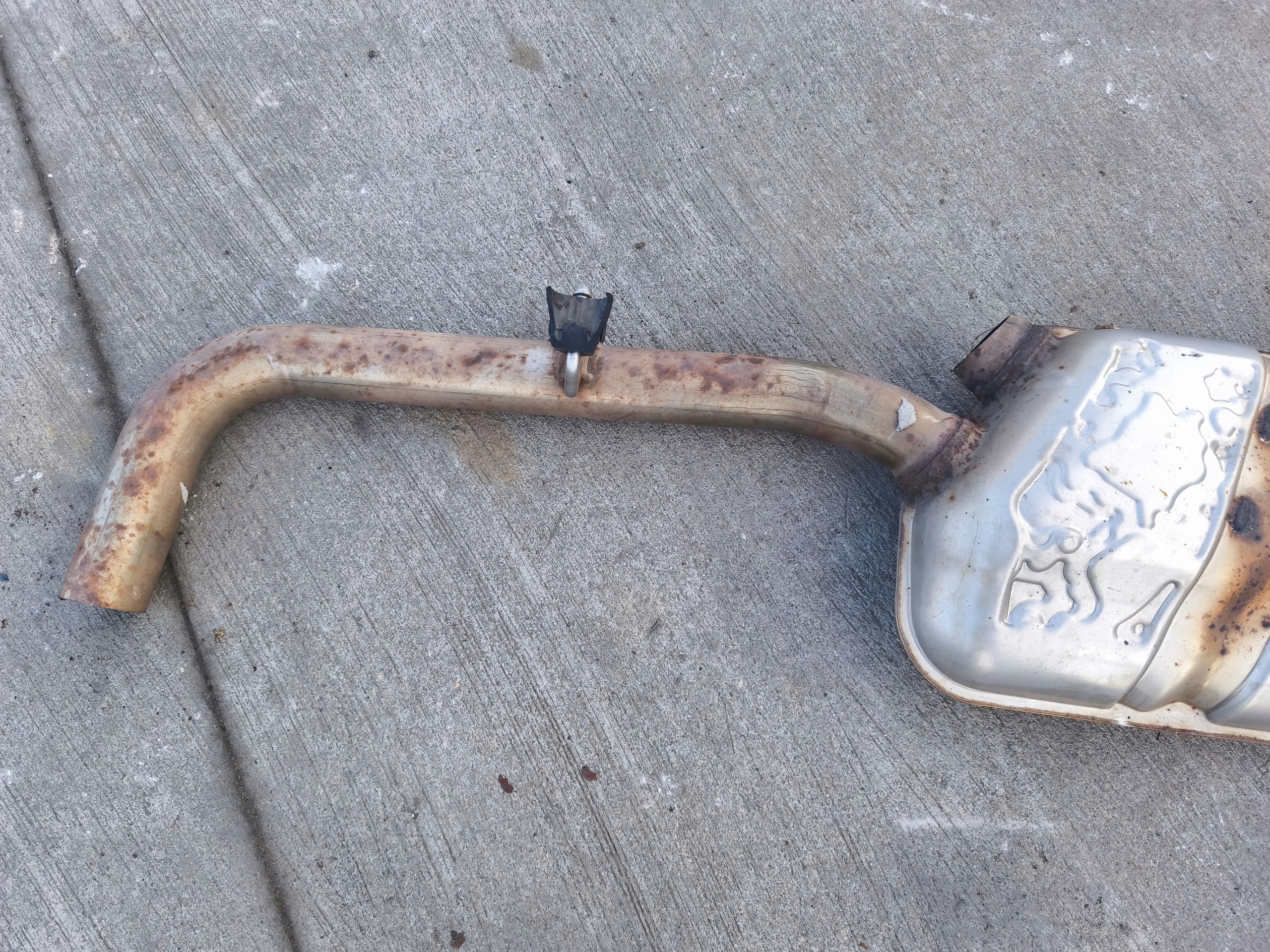 muffler, exhaust central AUDI A8 D4 4.2 4H0253411