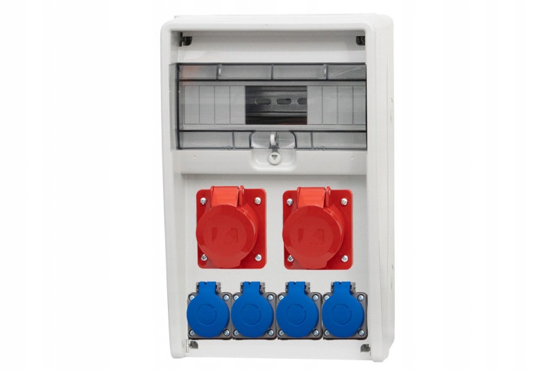 Rozdzielnica Ulisse 12M gniazda 2x32A 5p, 4x230V /12 modułów/ IP44