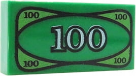 

Lego pieniądze banknot 100$ dolary płytka nadruk