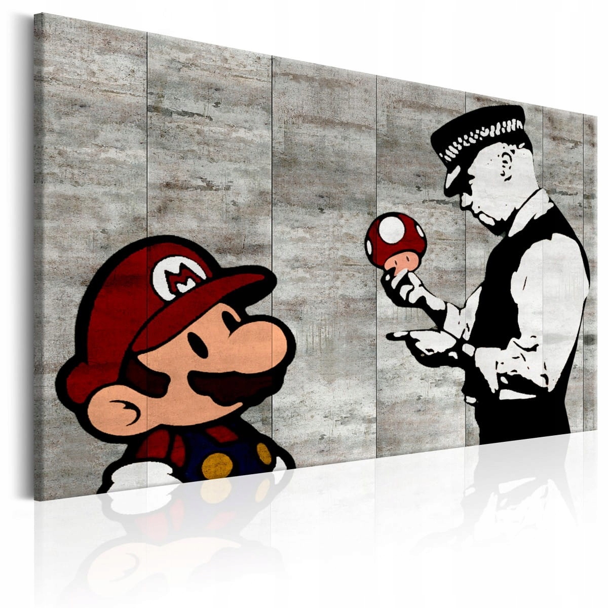 

Obraz - Banksy na betonie - 90X60