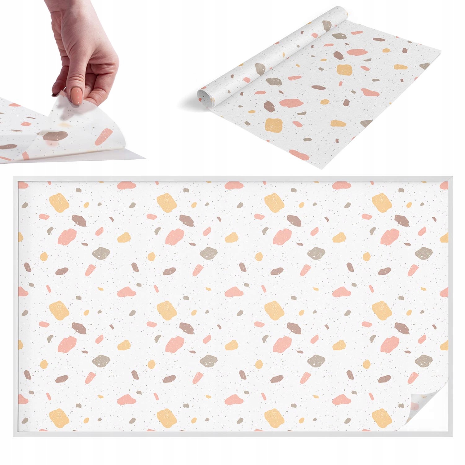 Samolepicí Fólie na abstraktní stránky obchodu Terrazzo 200 x 116 cm