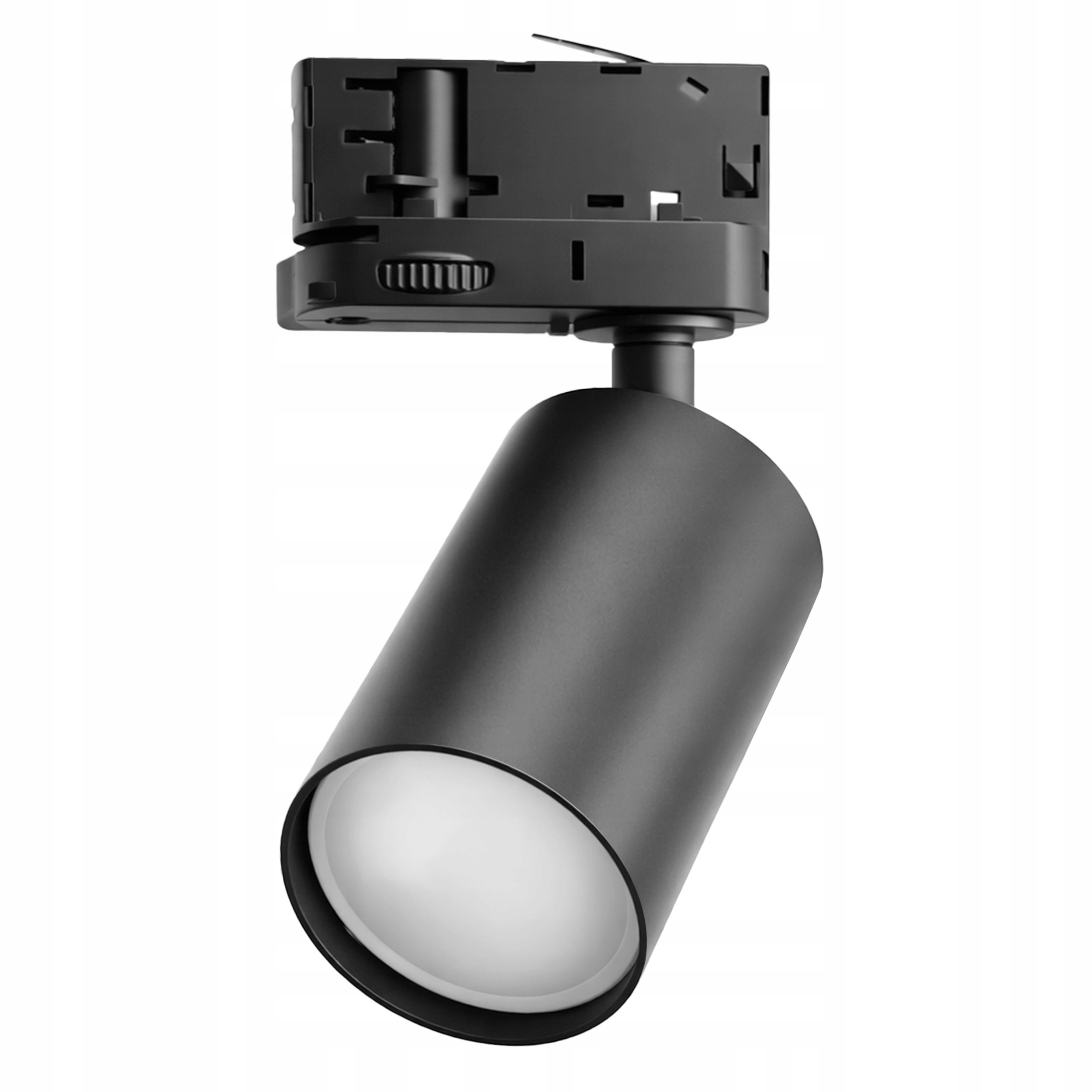 Reflektor LED szynowy 3 fazowy czarny Gu10 Ruchomy SPOT Szynoprzewód 3F