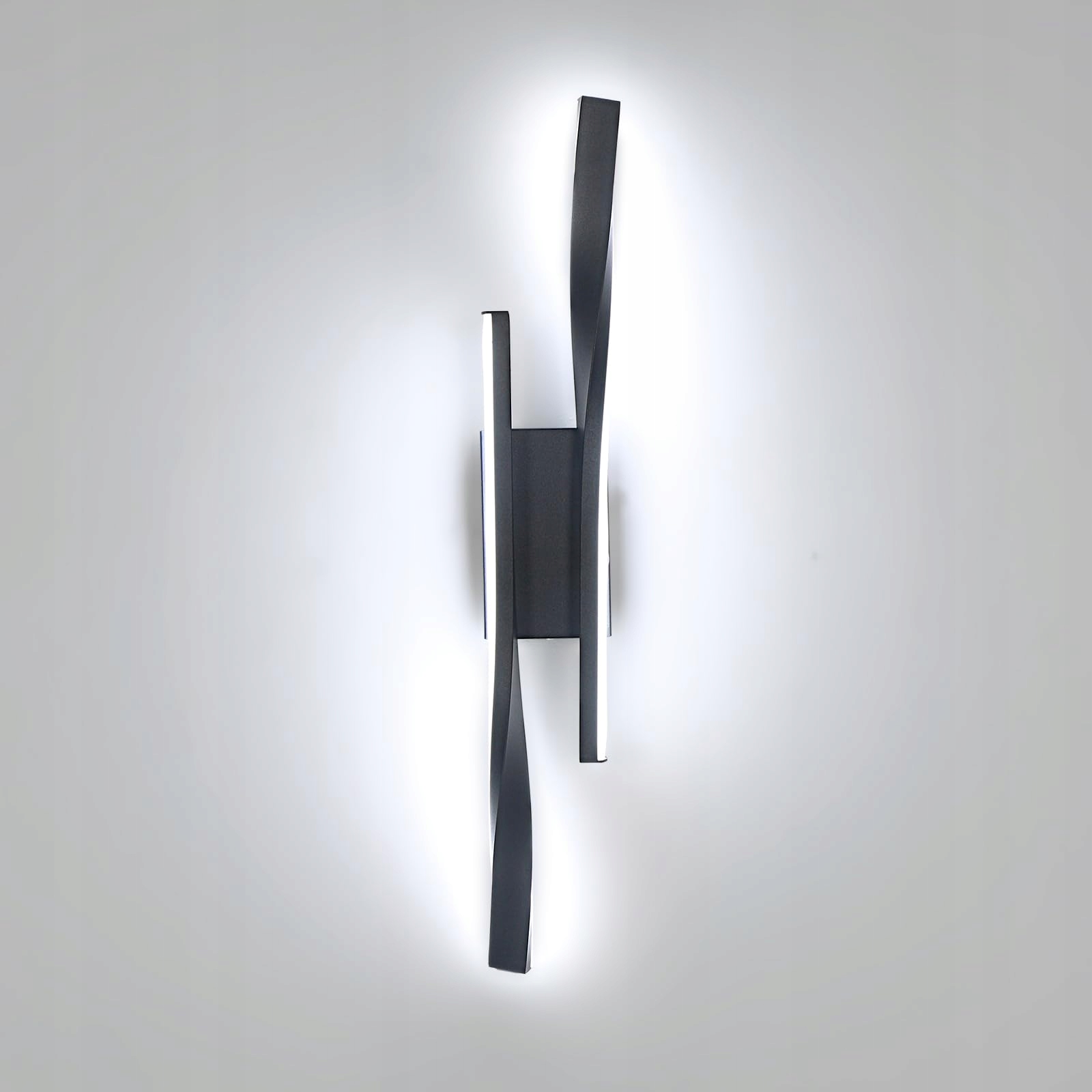 Kinkiet Scienny Wewnetrzny Do Sypialni Led Nowoczesny Czarny 16W 6500K