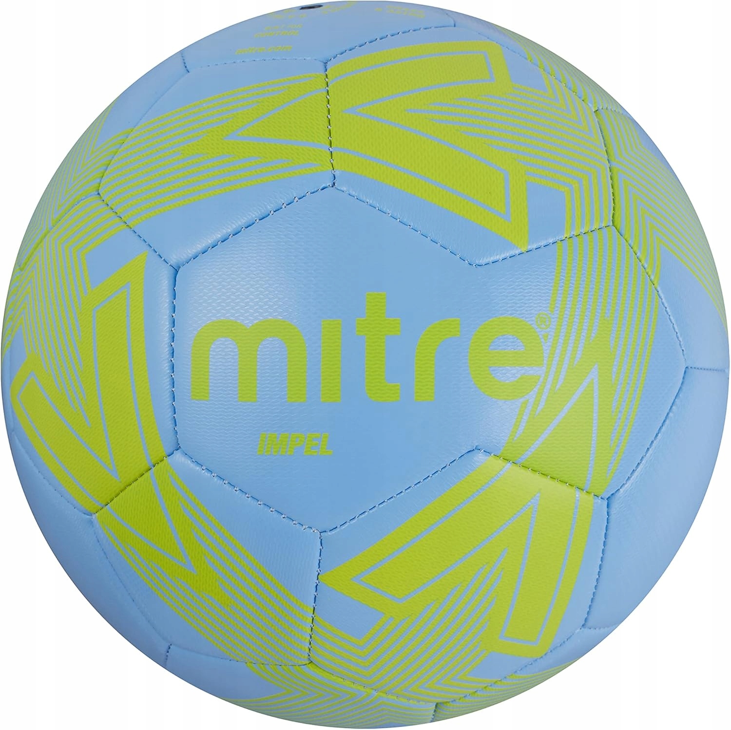 Piłka Nożna Rozmiar 5 Żółta Fluor Sky Blue Mitre Impel L30P Meczowa Sport