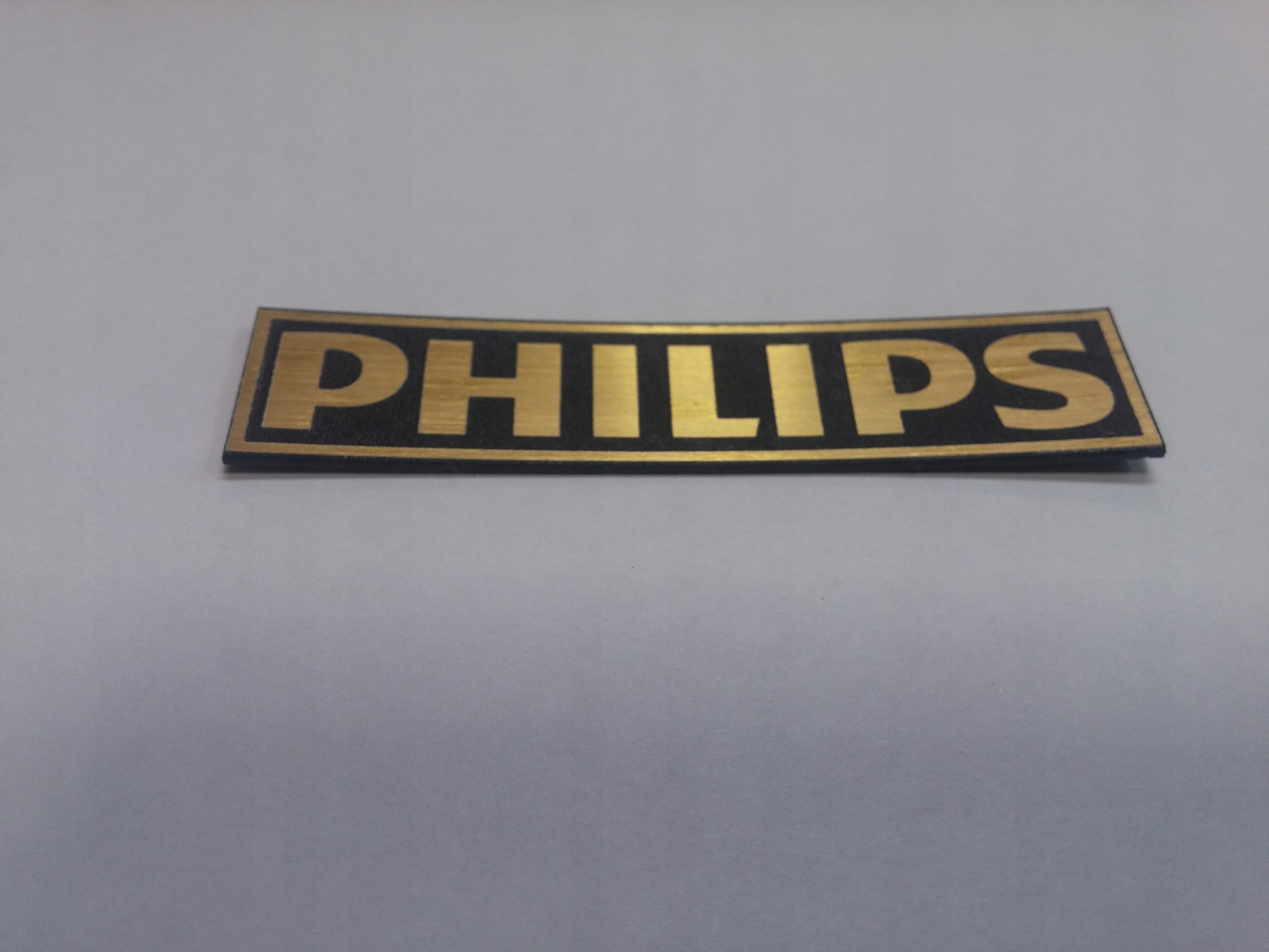 

Philips naklejka emblemat 60 x 10 mm * Złota