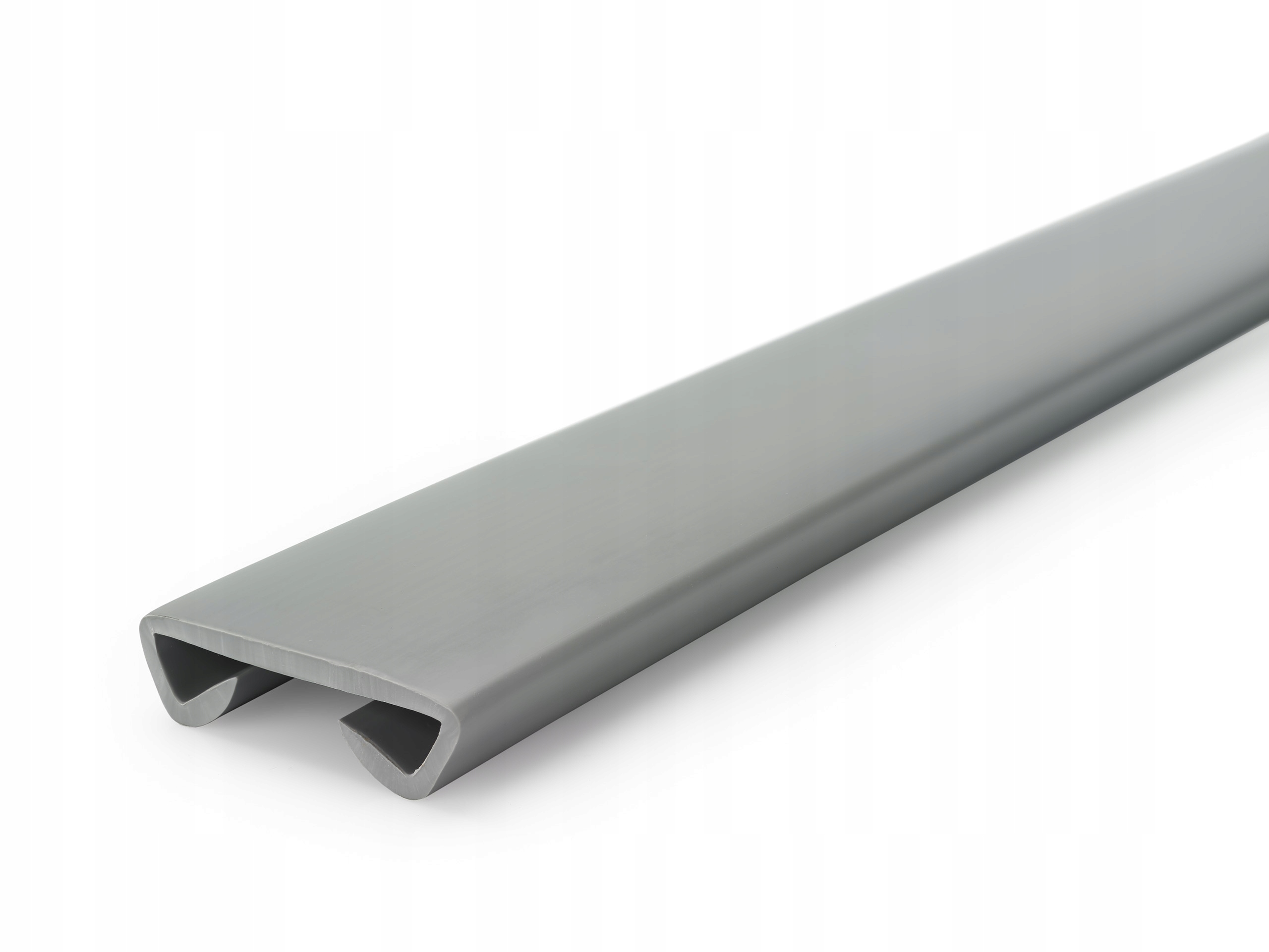 Pvc zábradliová lišta Standard 40x8 mm šedá 1 m