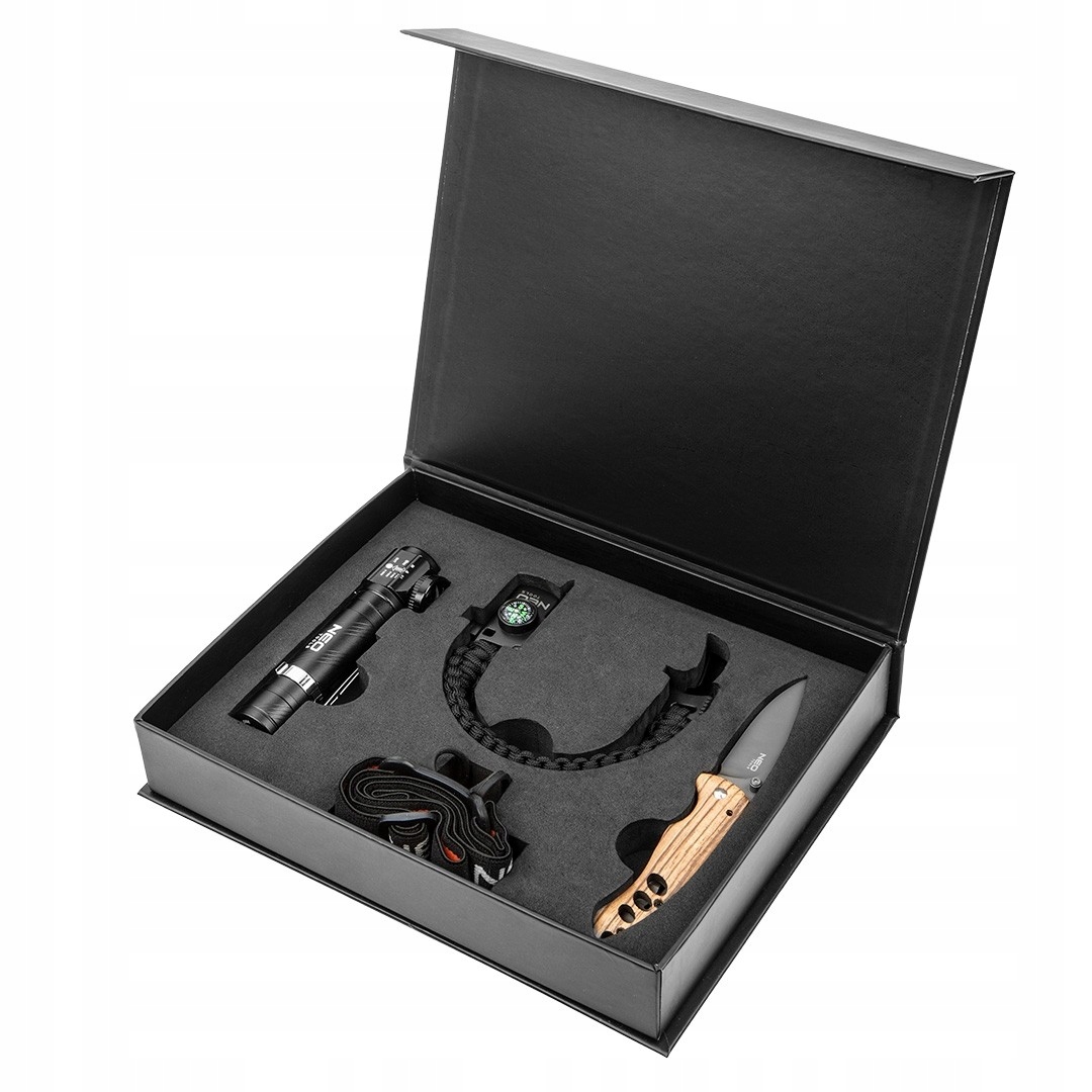 Sada pro přežití Neo Tools 63-033 3 ks. Dárek Pro Něj Svítilna Nůž