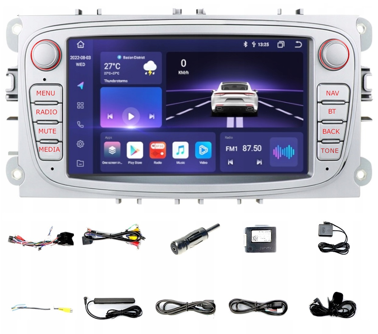 Gps Navigace Pro Android Ford Mondeo Focus Smax 4/64 Gb Sim Modem