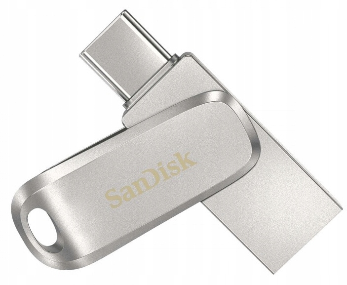 SanDisk 256GB Ultra Dual Drive Luxe USB 400MB/s METALOWY Interfejs USB 3.0 USB 3.1 typ C