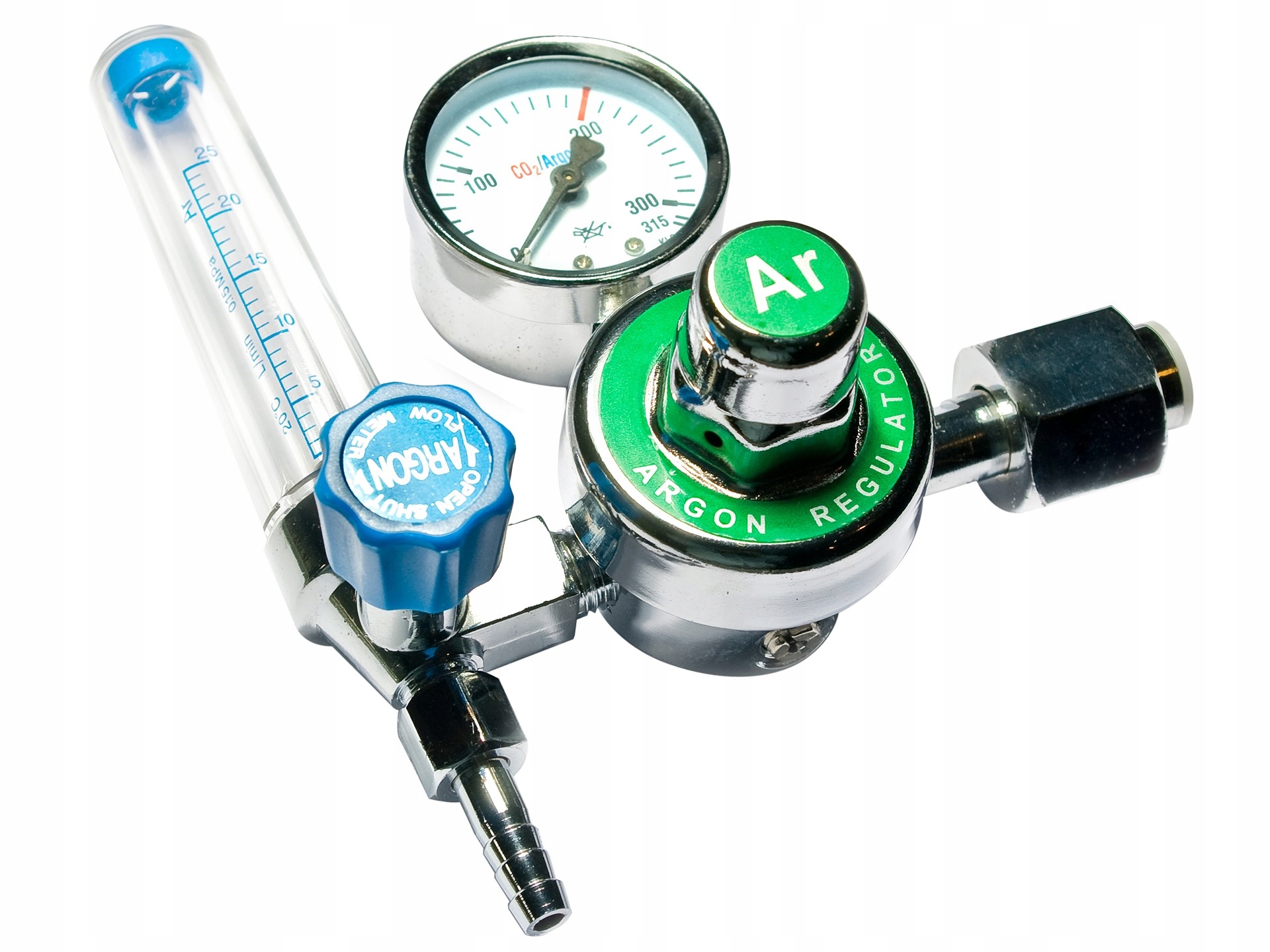 REDUKTOR Z ROTAMETREM DWUTLENEK WĘGLA ARGON Model RBARG/CO 1ROT