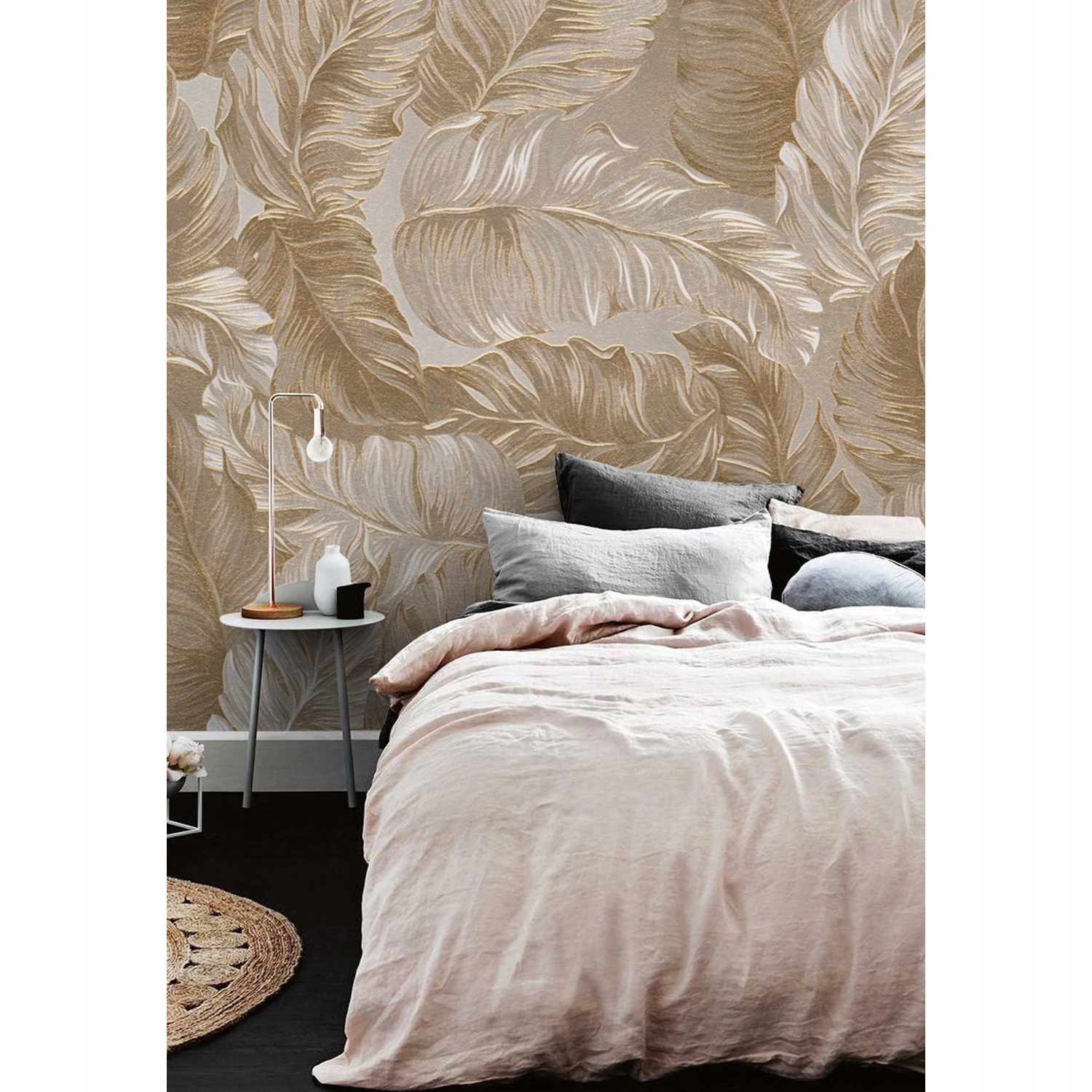 

Tapeta na ścianę Monochromatyczne liście 312x219cm