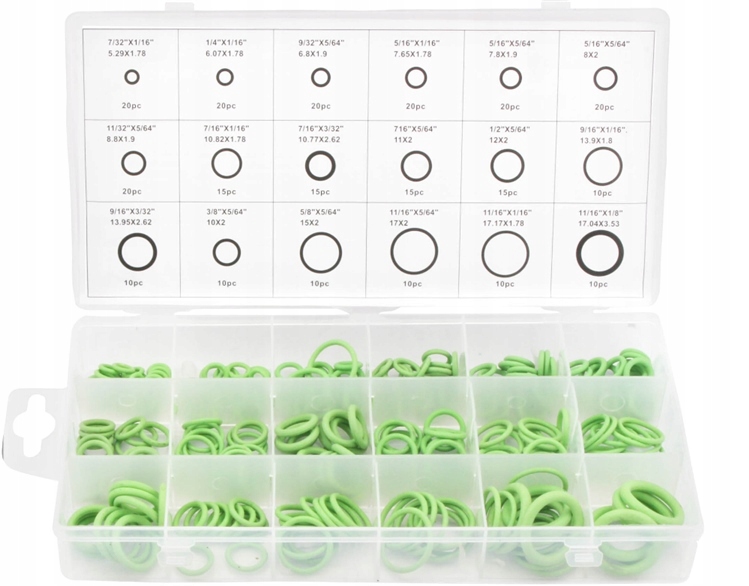 ZESTAW ORINGÓW DO KLIMATYZACJI 270 SZT. Producent części 3F Quality