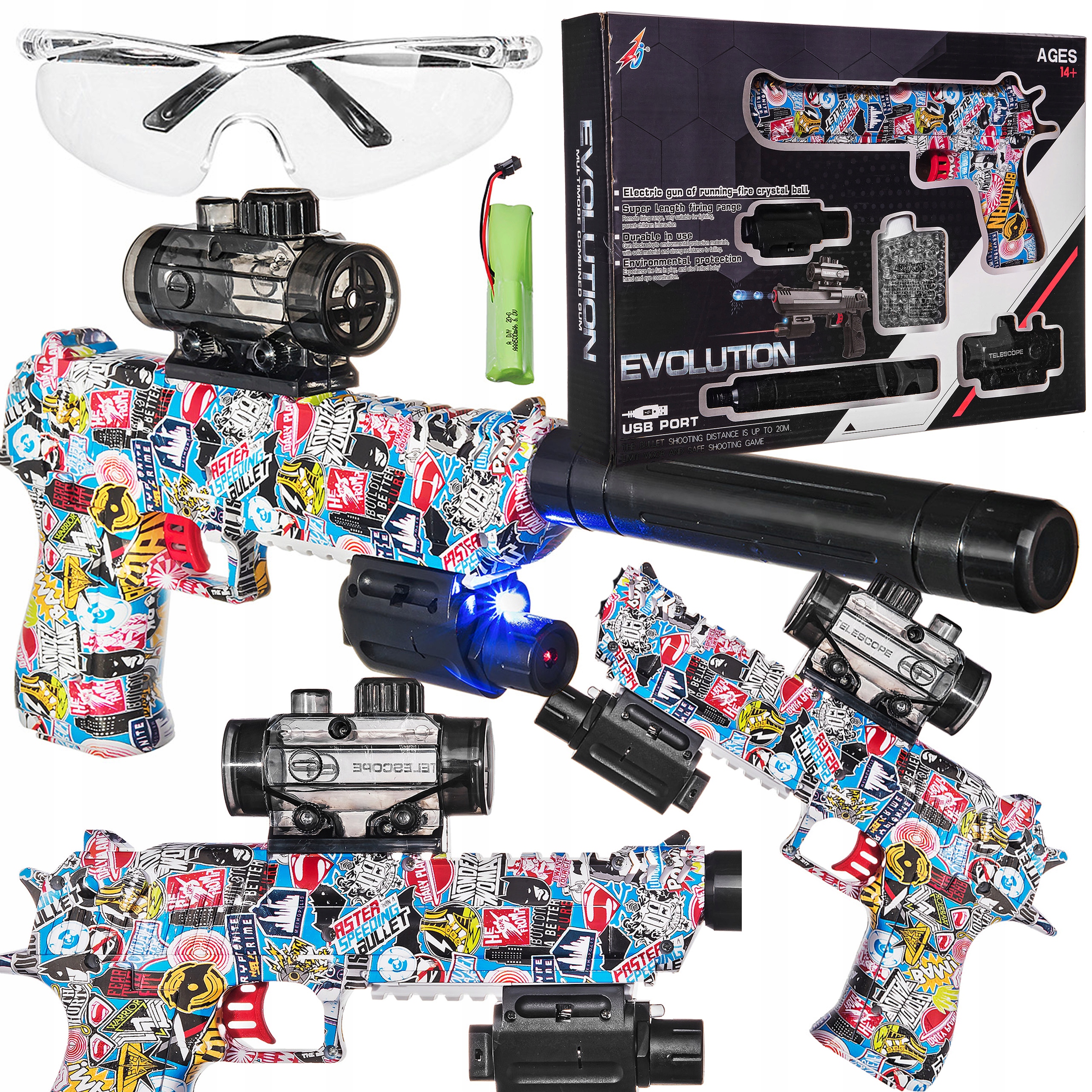 

Karabin Pistolet Mp Deagle Automat Kulki Żelowe Cs
