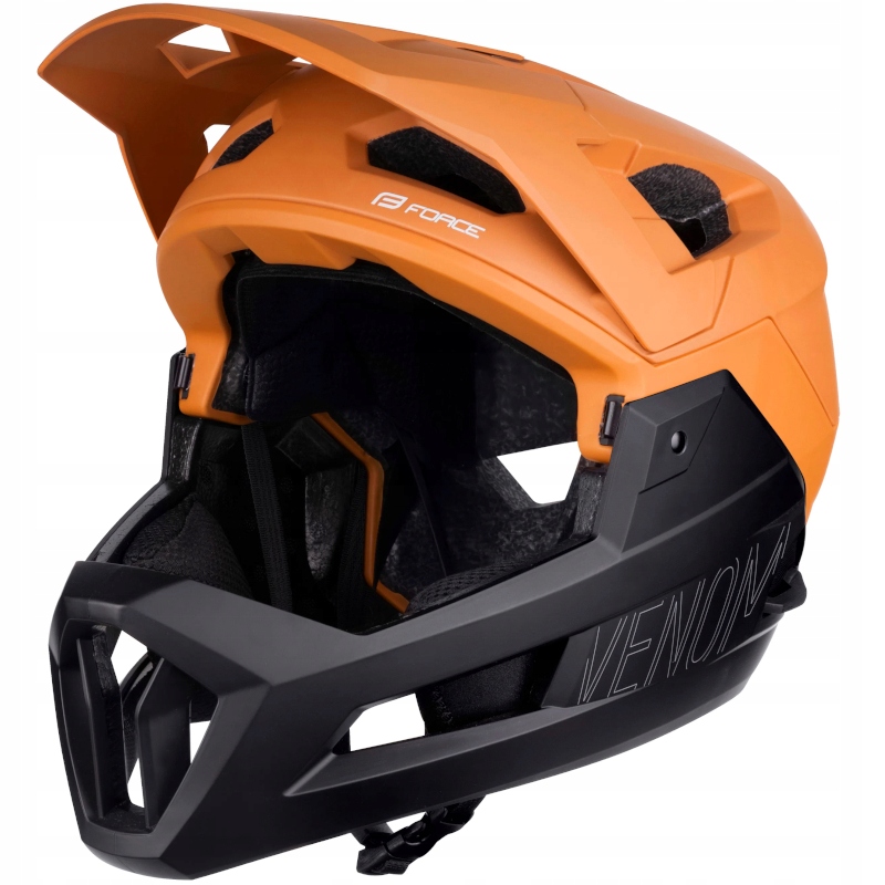Kask Rowerowy Full Face Regulowany Downhill Enduro Z Odpinaną Szczęką Pełny