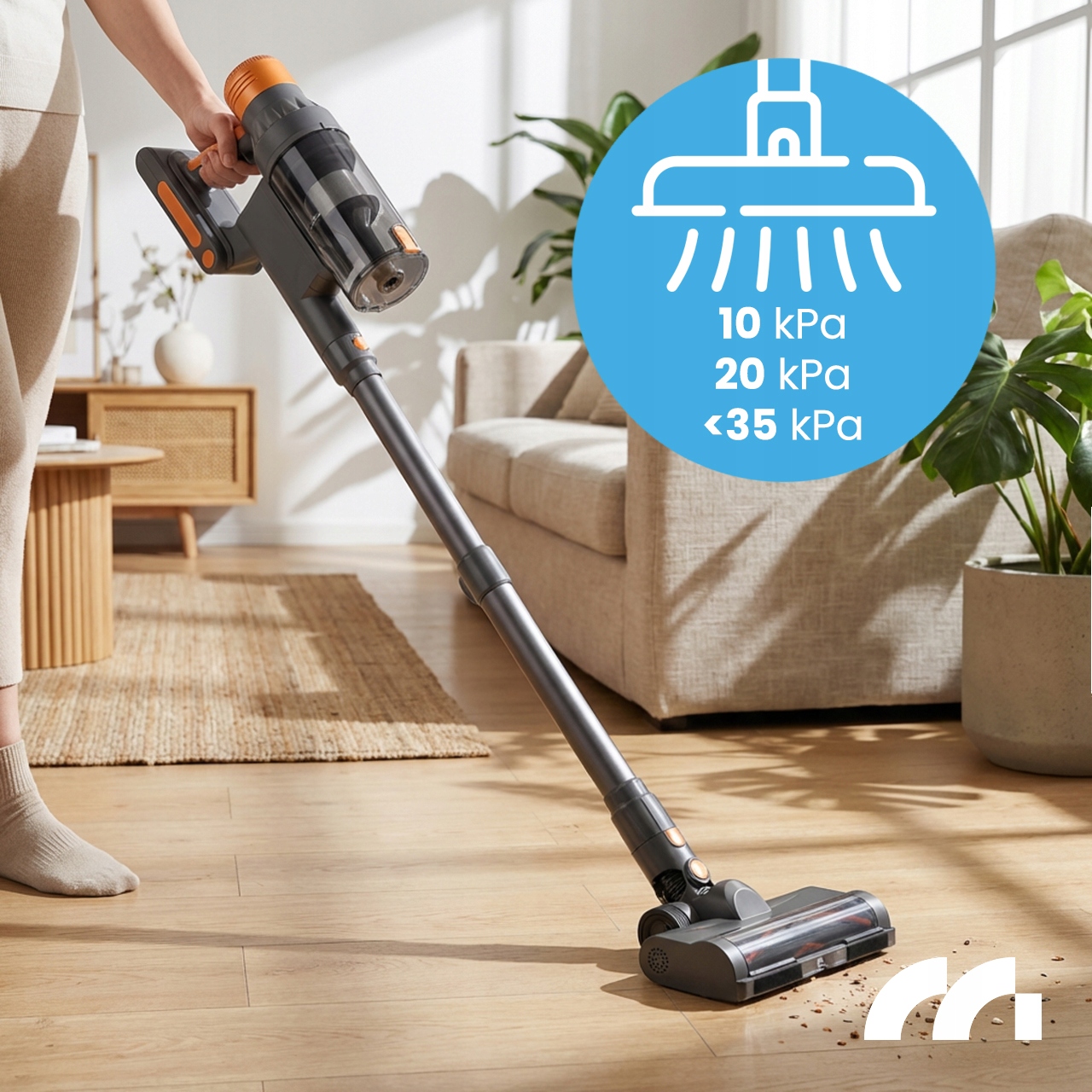 CORDLESS VACUUM CLEANER UPRIGHT BAGLESS LED ELECTROBRUSH 3IN1 500W Brand Maltec