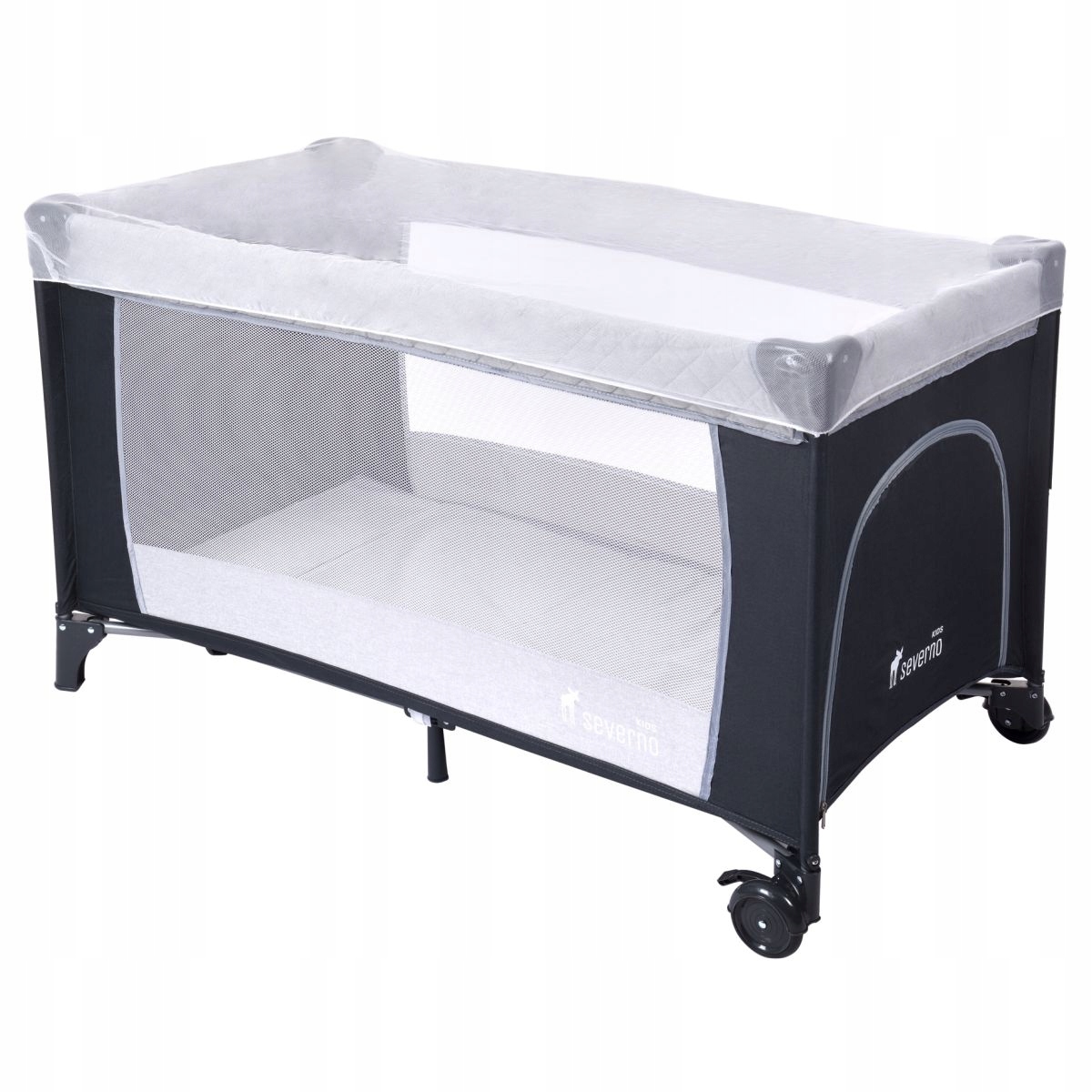 ŁÓŻECZKO TURYSTYCZNE DOSTAWNE DWUPOZIOMOWE SKŁADANE KOJEC MOSKITIERA +TORBA Szerokość produktu 65 cm