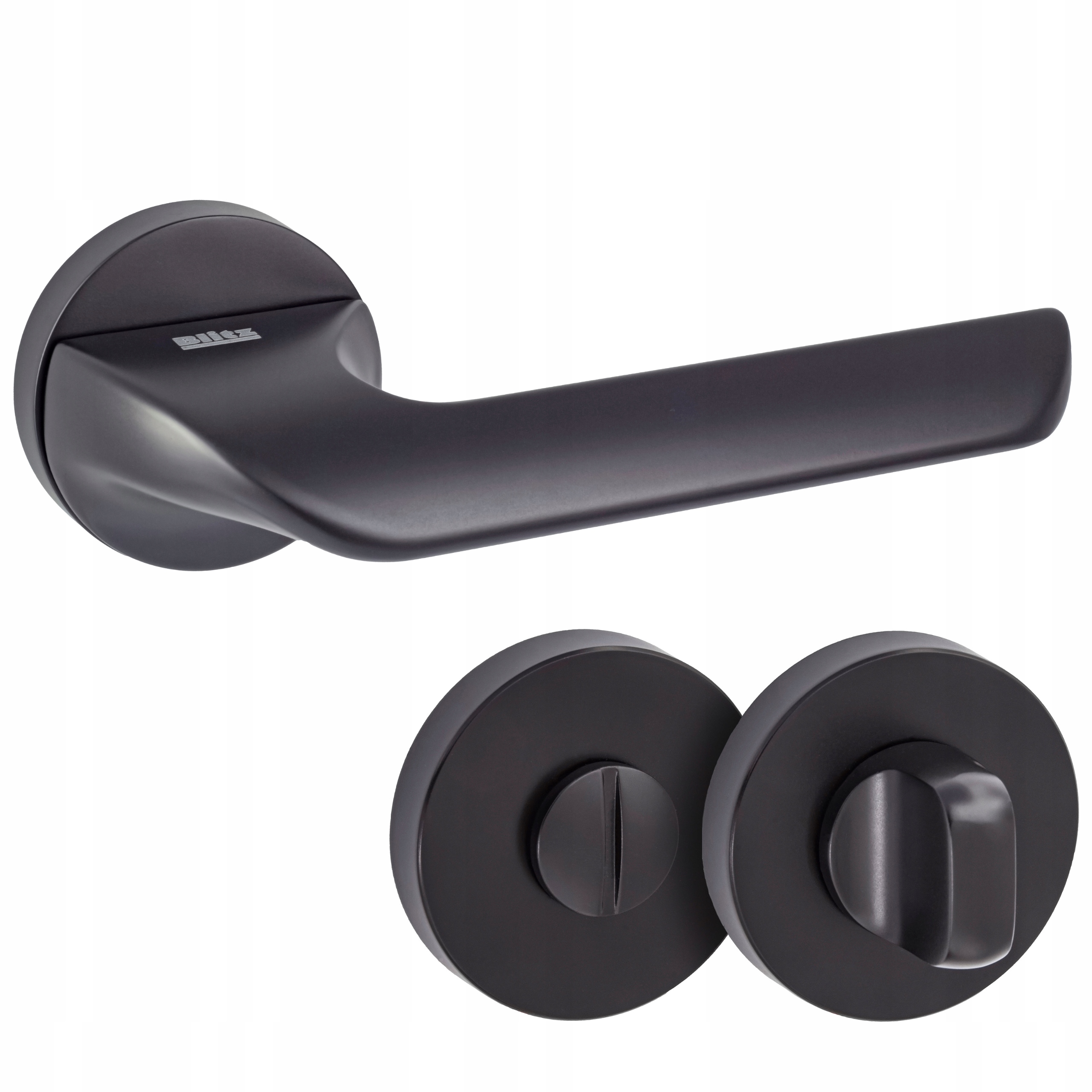 

Klamka Do Drzwi Szyld Wc Coral Czarny Mat