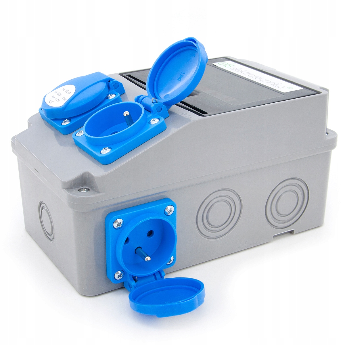 ROZDZIELNICA BUDOWLANA OGRODOWA 4x230V RÓŻNICÓWKA Marka ELS Elektrotechnika