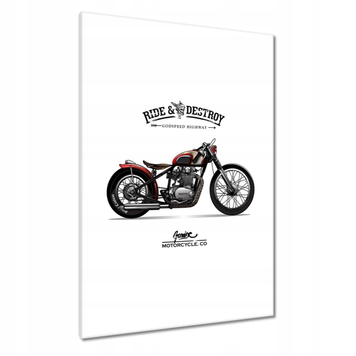 Obrazy 70x100 Motocykl Zabytek Vintage