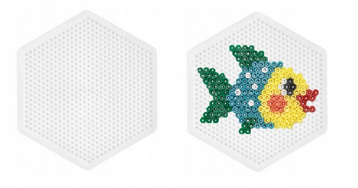 KORALIKI HAMA MIDI PODKŁADKA 276 SZEŚCIOKĄT 13021376525 - Allegro.pl