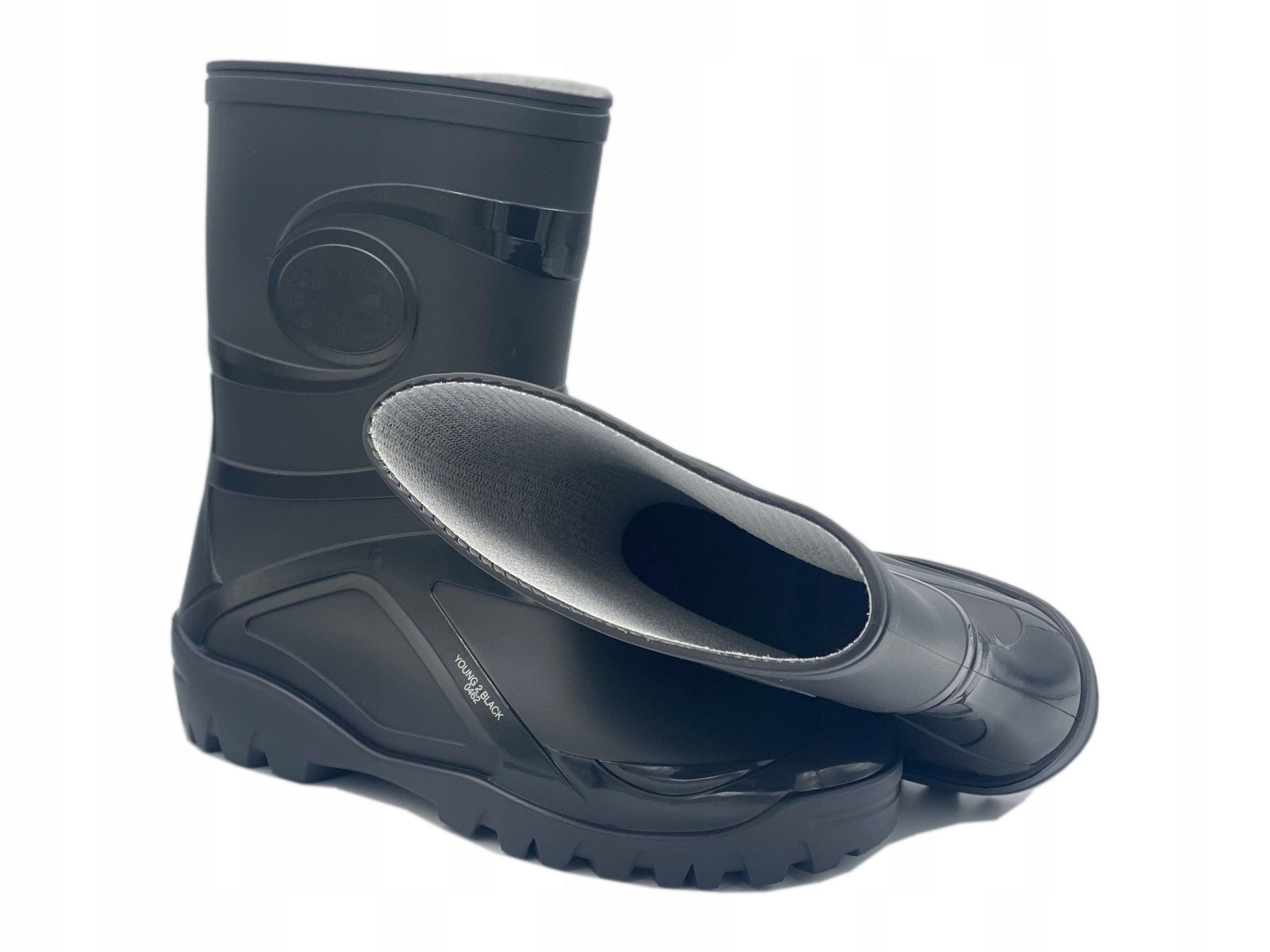 Demar KALOSZE YOUNG 2 BLACK PVC 100 % PL roz. 38 Kolekcja Young Black