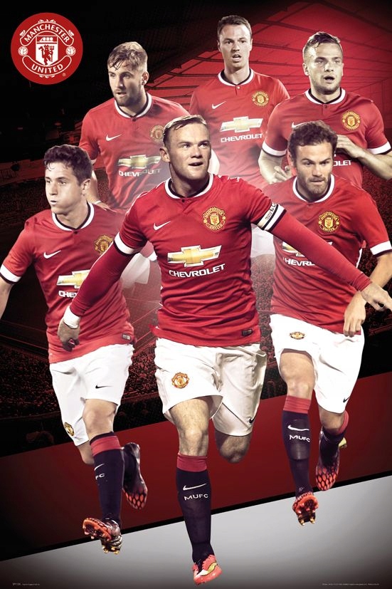 Plakat Manchester United Zawodnicy 14/15 61x91,5cm