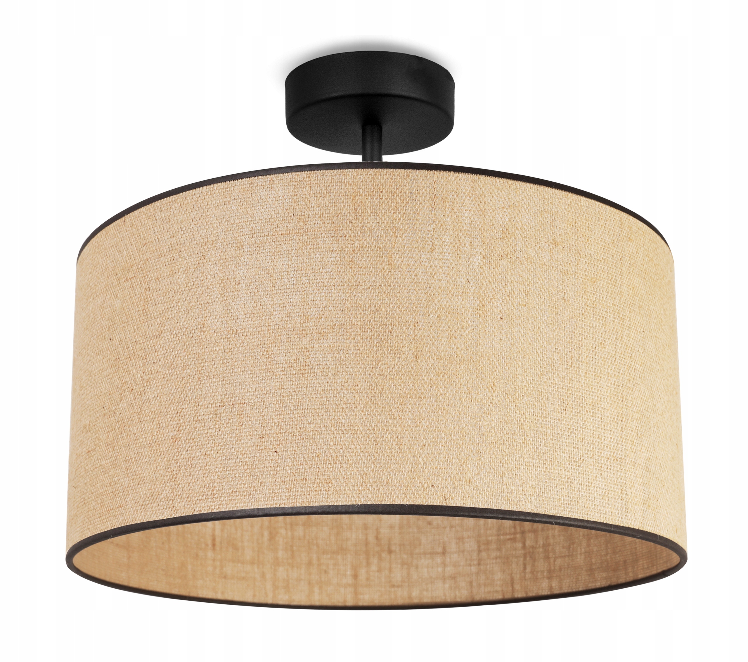 Stropní Svítidlo Stropní Svítidlo Nástěnné Svítidlo Kulatý Stínítko Boho Juta 40 CM Do Pokoje
