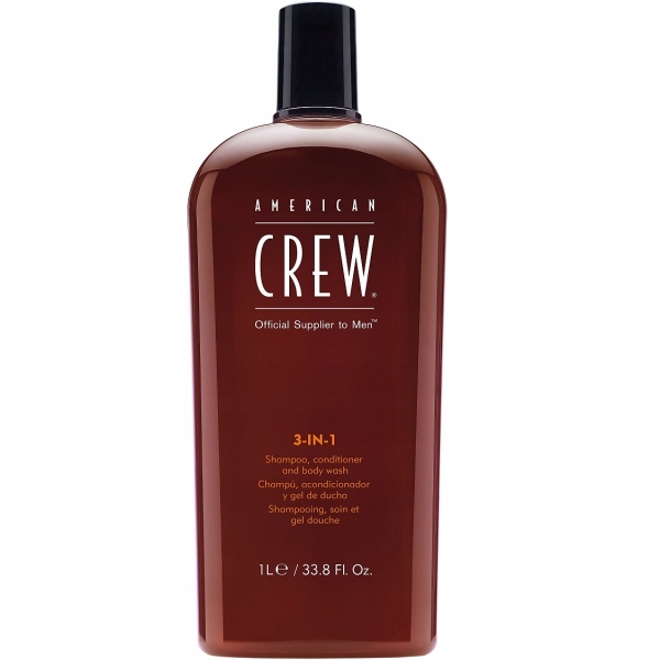 American Crew 3v1 gel šampon kondicionér 1000 ml