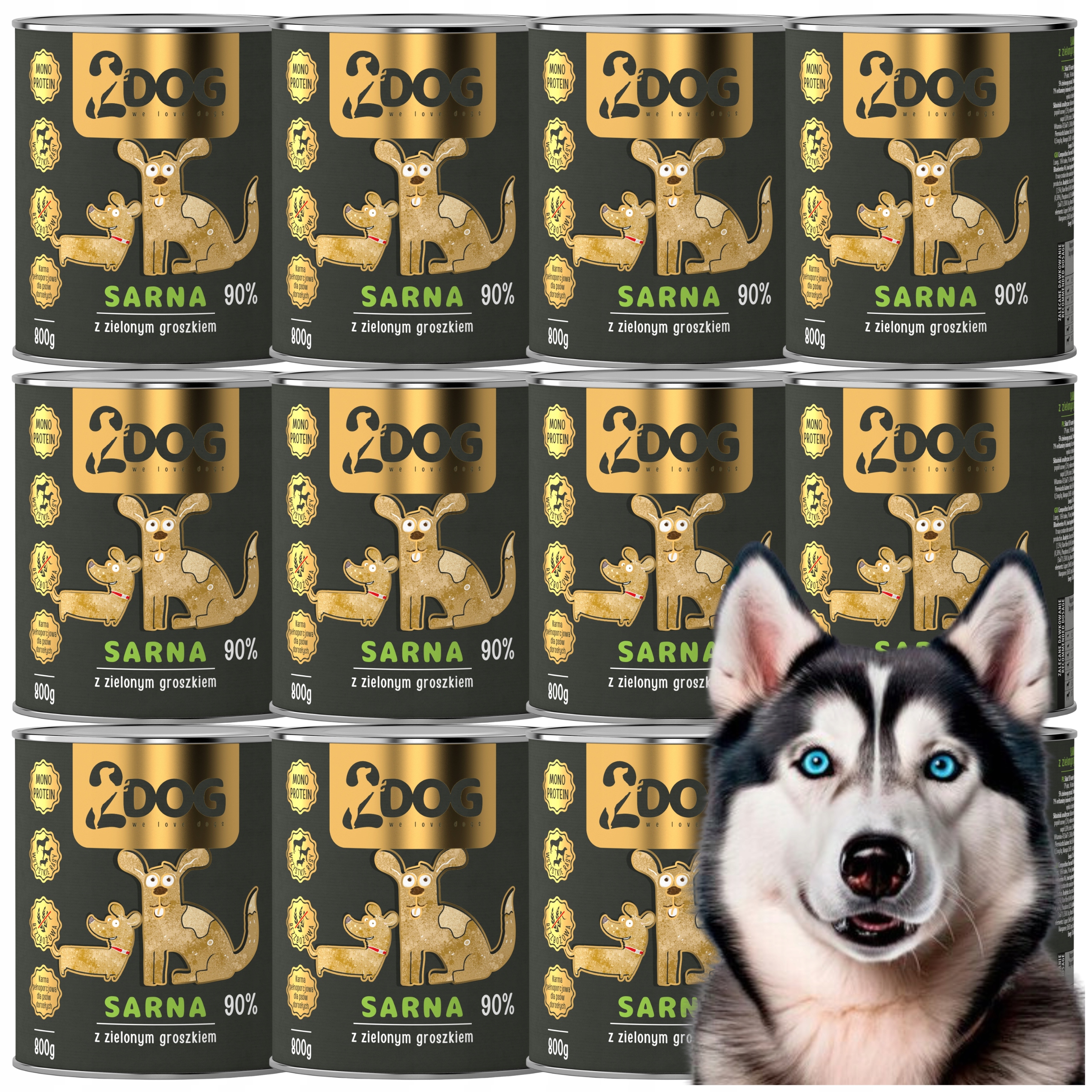 Levně Vlhké Krmivo Pro Psa Sarna 800 g Monoproteinové Hypoalergenní S Vlákninou