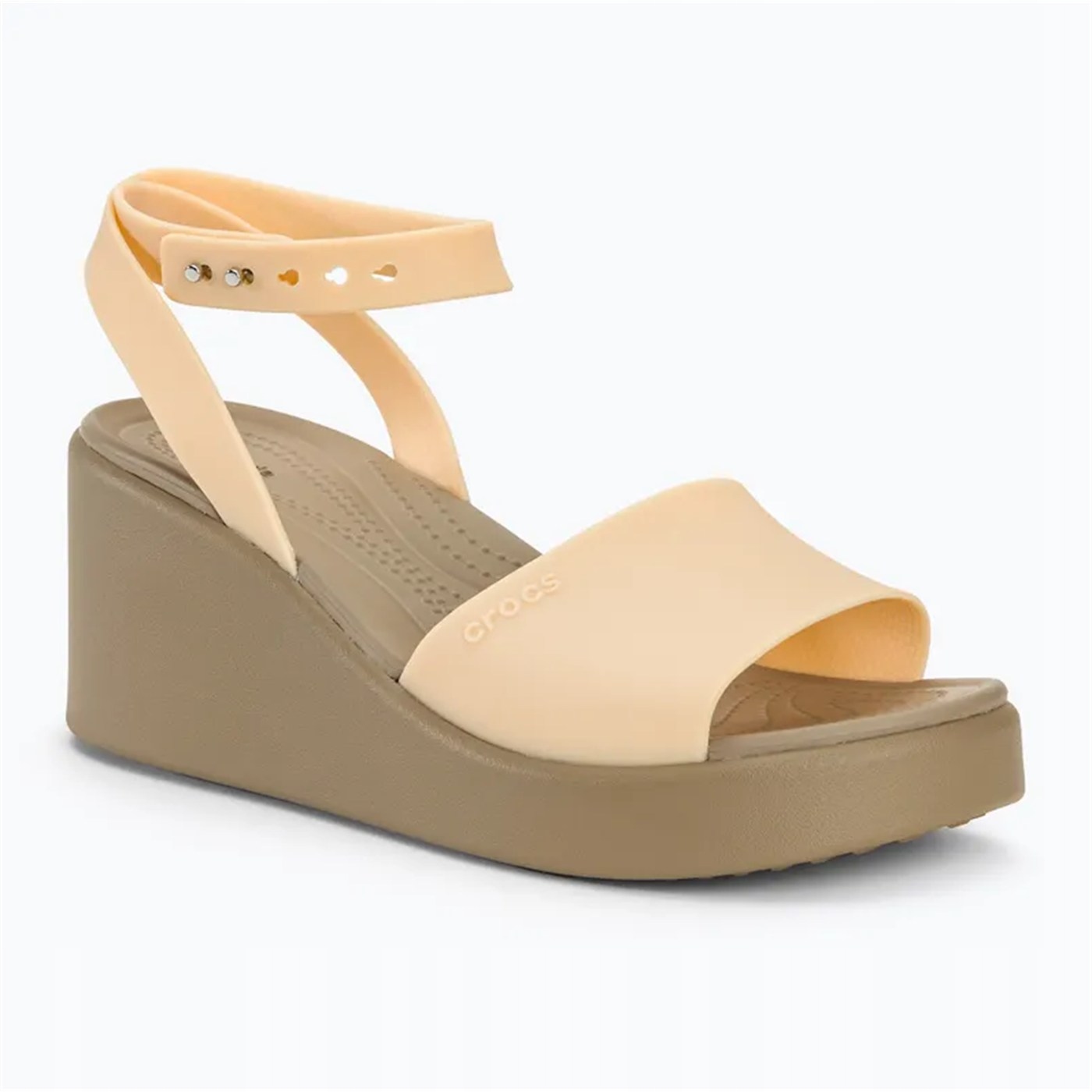 Dámské Sandály Crocs Brooklyn Wedge na klínku Béžové Voděodolné R 41.5