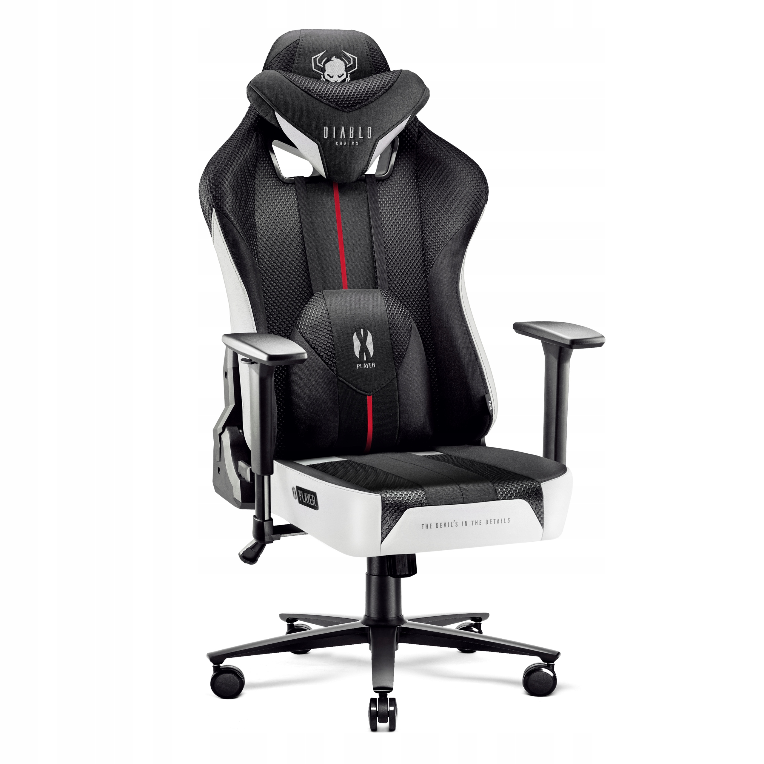 Herní židle Diablo Chairs X-Player 2.0, XL černá/bílá