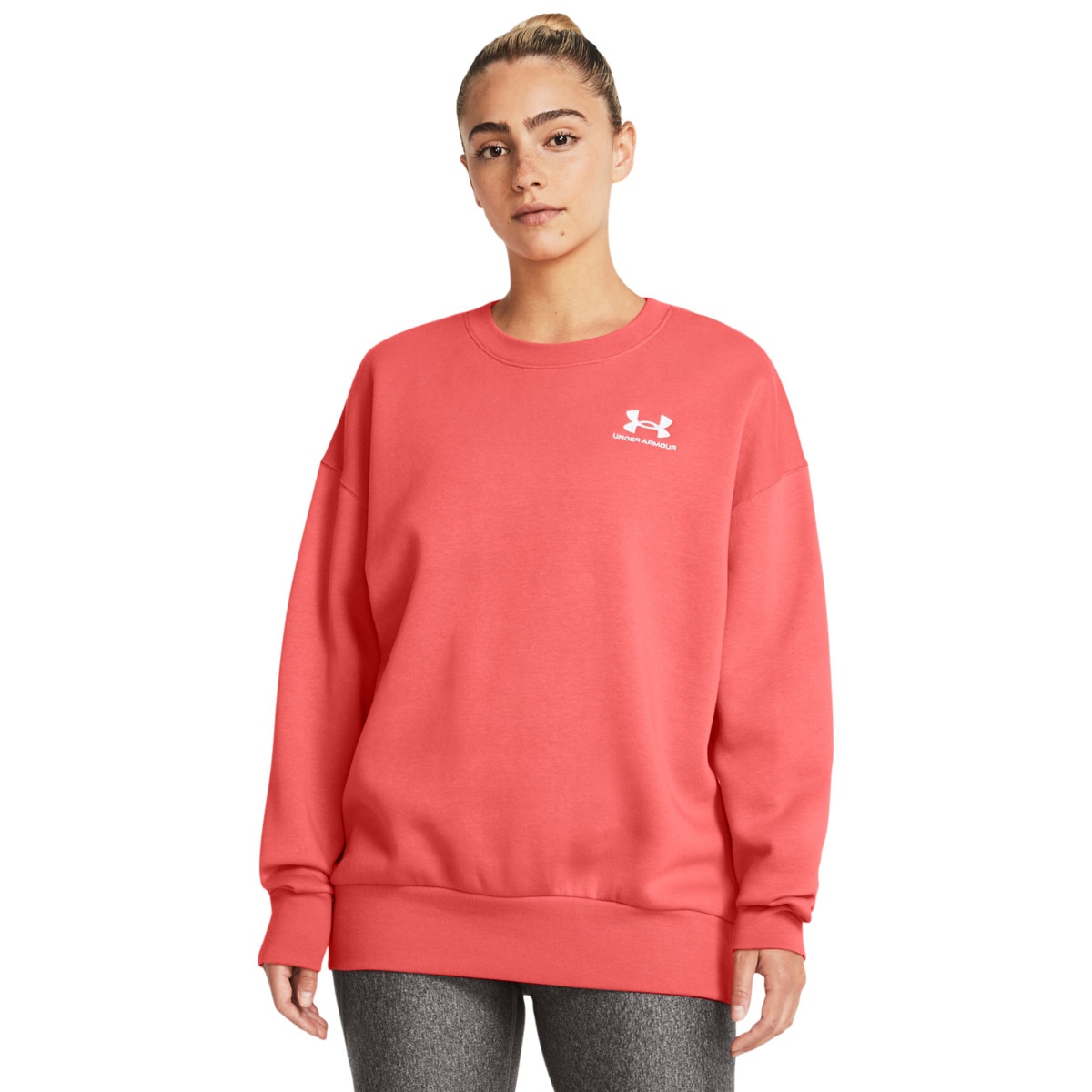 Damska bluza dresowa nierozpinana Under Armour Icon Fleece OS Crew